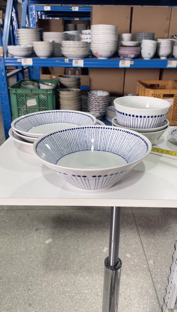 陶瓷苍十草深钵20.5CM*7.5CM