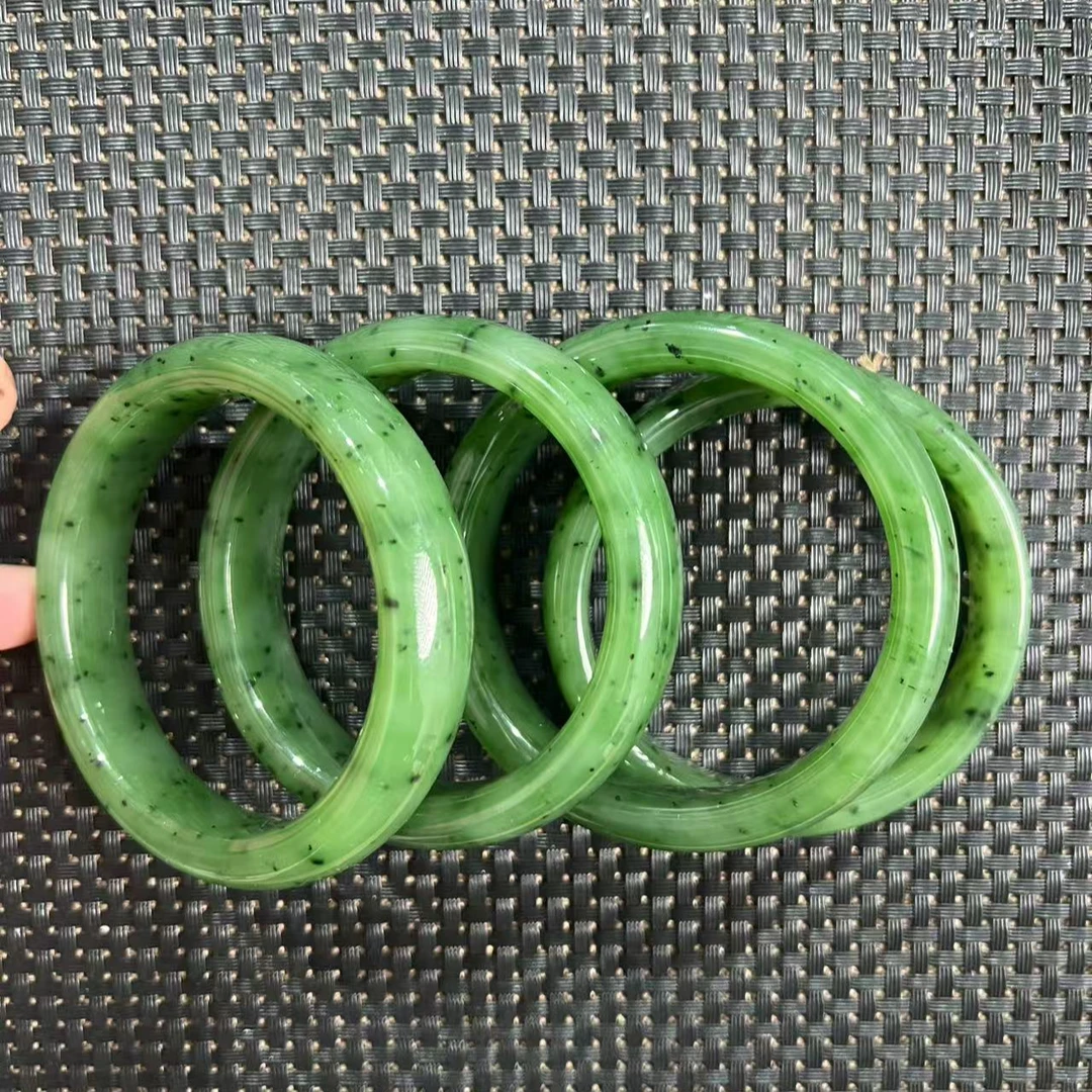 【浩运】和田碧玉红皮老料女款正圈手镯卡16+多样性拍一发一