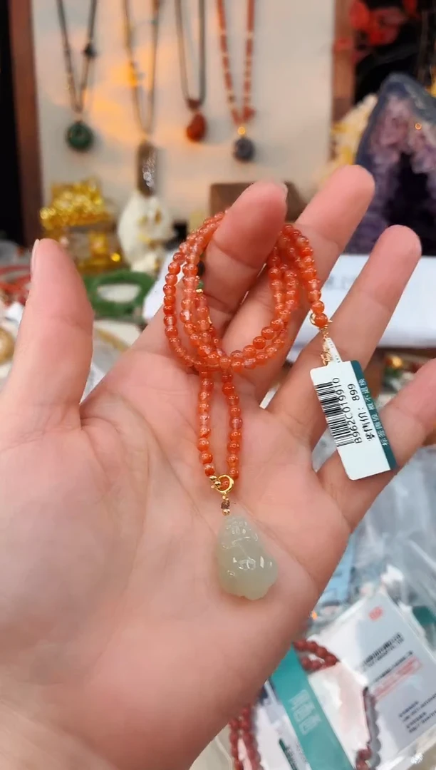 未镶嵌南红玛瑙颈饰@@B962C019910