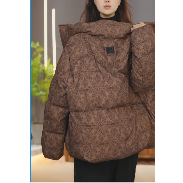 2025冬季新款简约通勤气质百搭宽松舒适厚款羽绒服