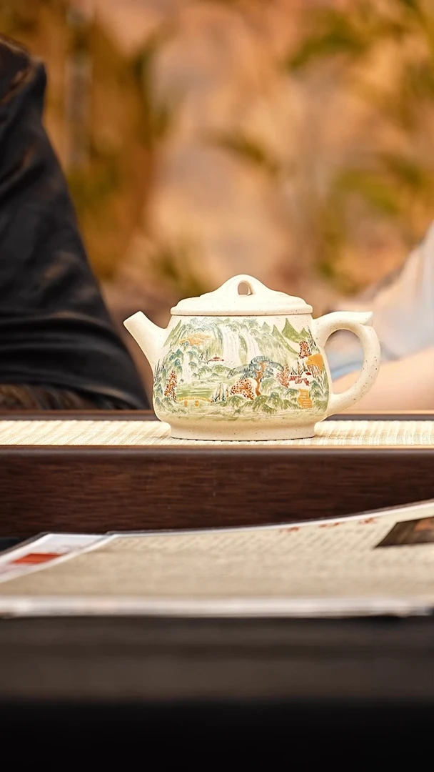 茶壶紫砂QST如意汉瓦 定窑白