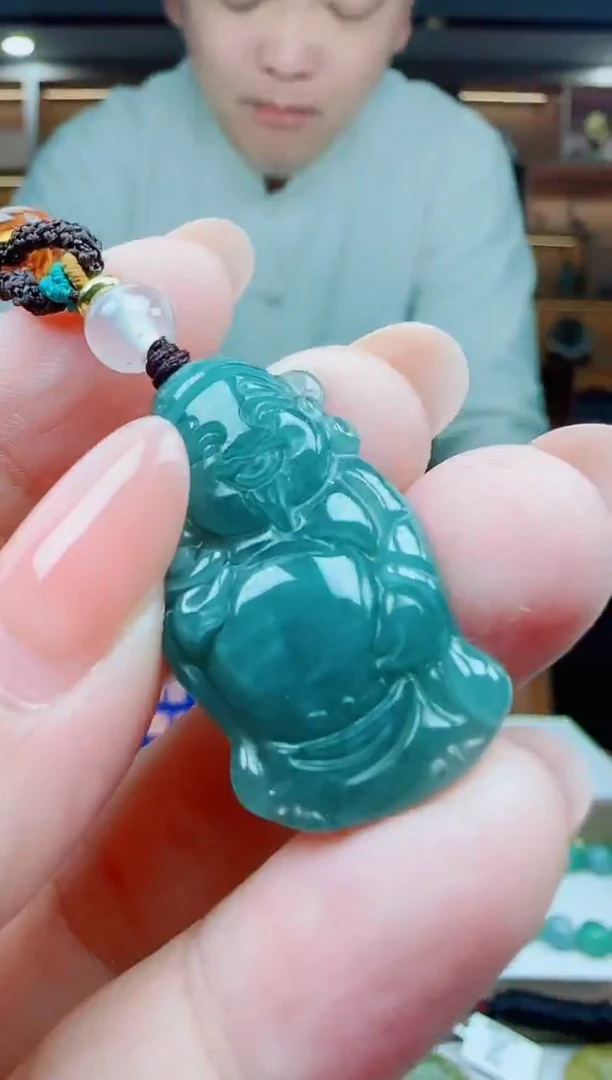 颈饰未镶嵌翡翠多样性发其一 小财神