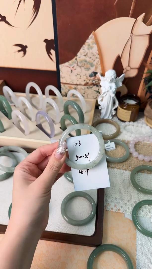 未镶嵌手镯石英质玉103//50-51