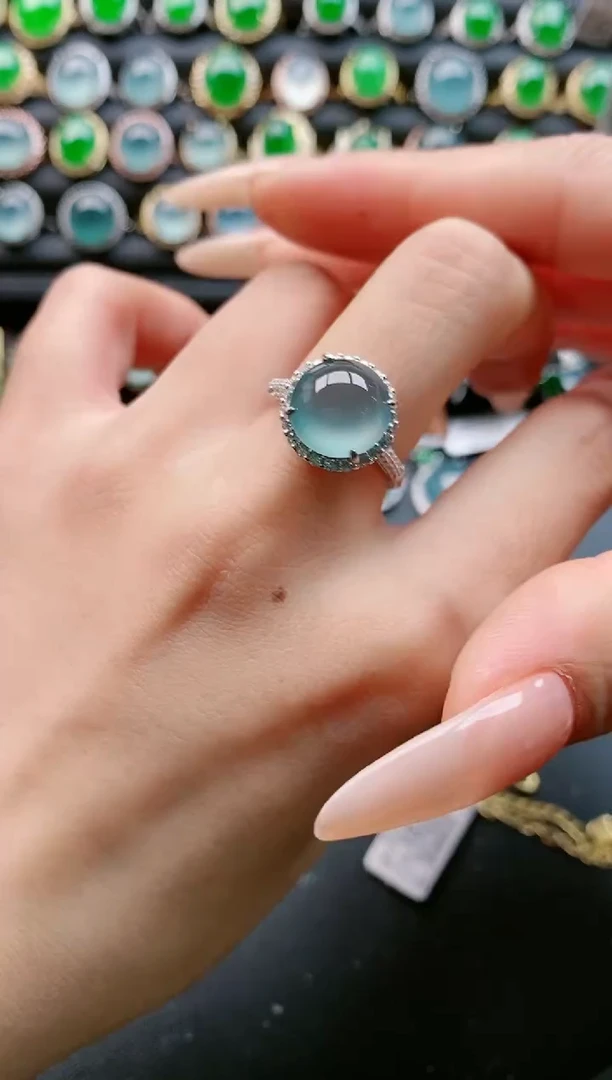 【闪购商品】翡翠戒指银S925镶嵌11111111