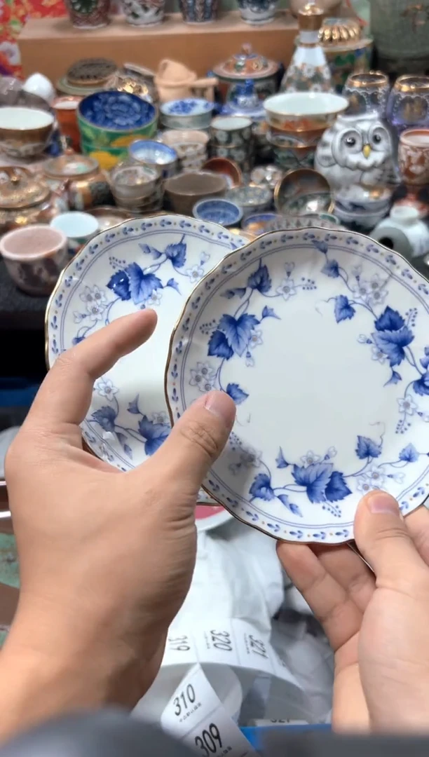 瓷片福**憨夏目海外回流瓷器中古品。