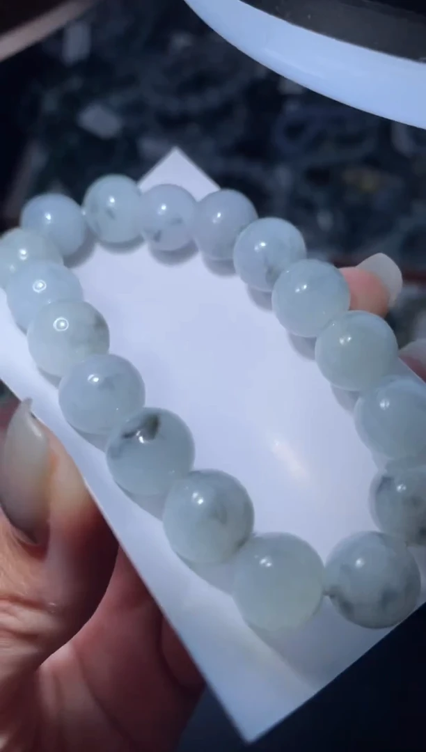 【闪购商品】定制翡翠未镶嵌天然缅甸A货翡翠手串3尺寸11+