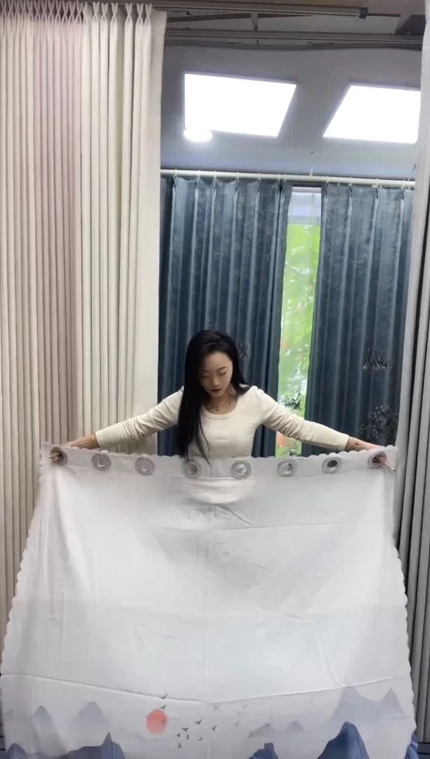 混纺棉麻270号 孤品窗帘