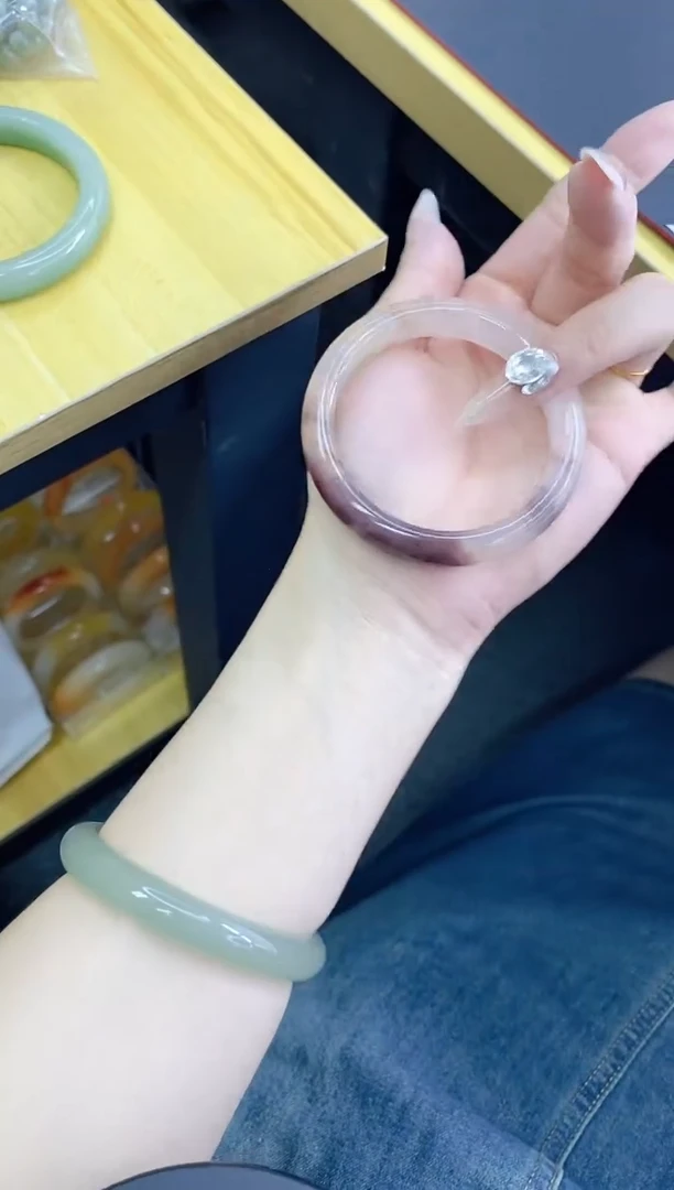 石英质玉手镯未镶嵌57/54.5桃