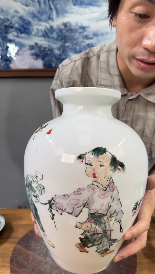 吴义松陶瓷联盟手绘陶瓷编码：131