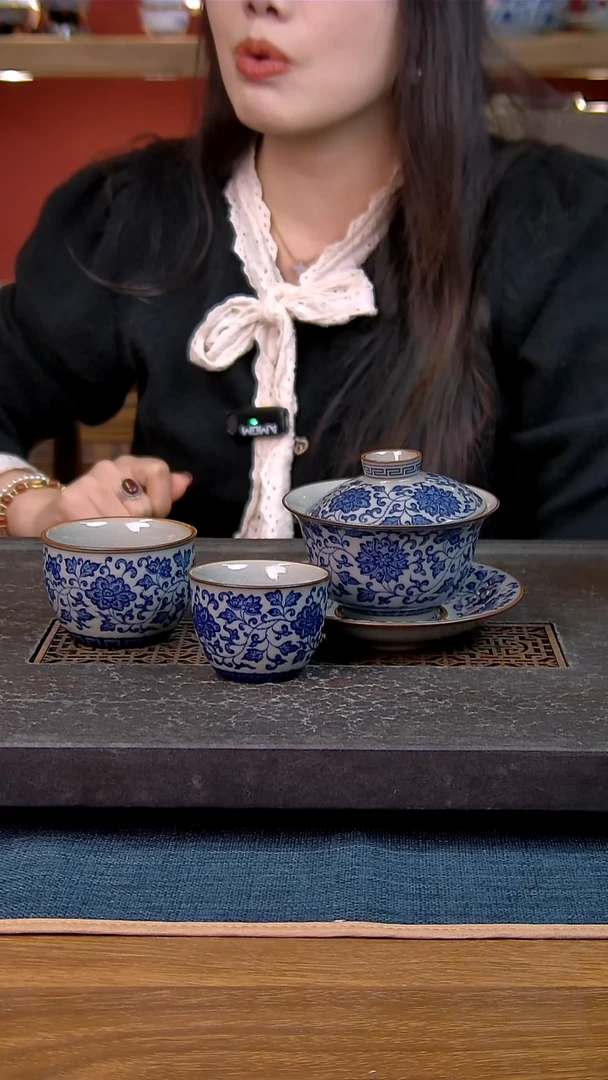 简装家用款3件套 老陶泥开片纹陶瓷茶具