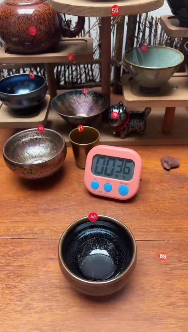 茶盏燎*。98号建盏工匠茶器