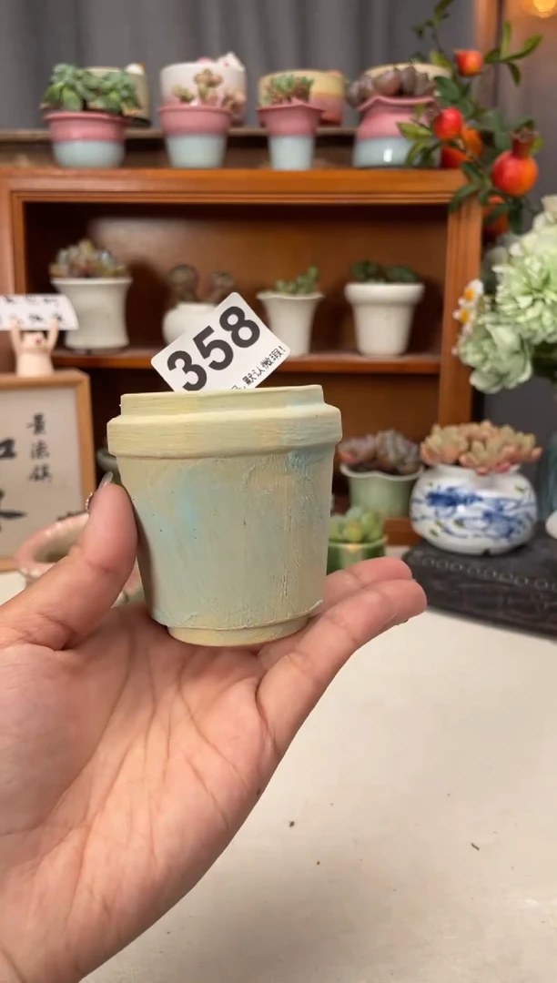 瓷片358知木小芳花盆编号