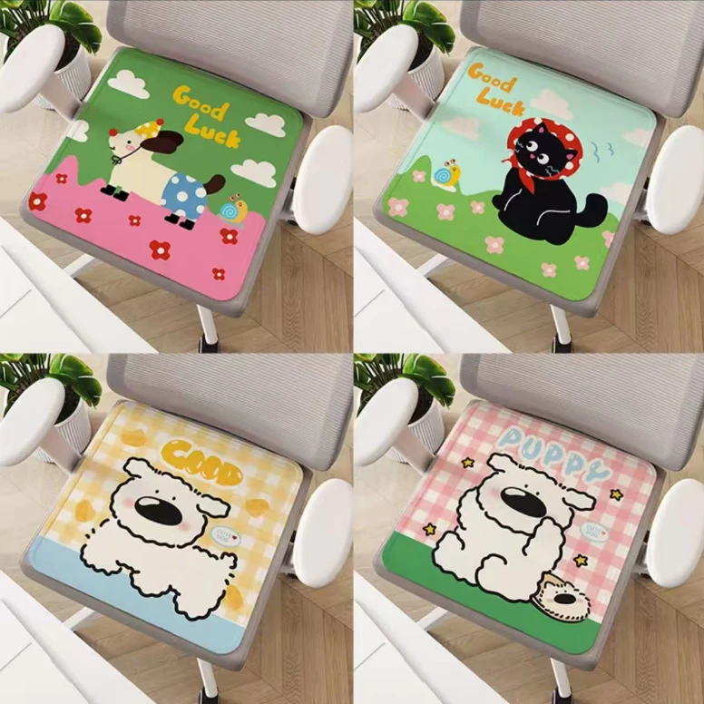 夏季透气冰丝椅垫凉感防滑适合学生宿舍办公室坐垫汽车坐垫