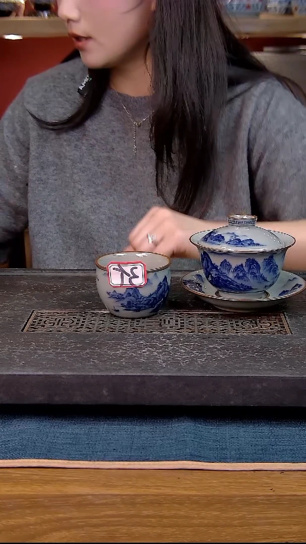 0*7简装家用款4件套 老陶泥开片纹陶瓷茶具