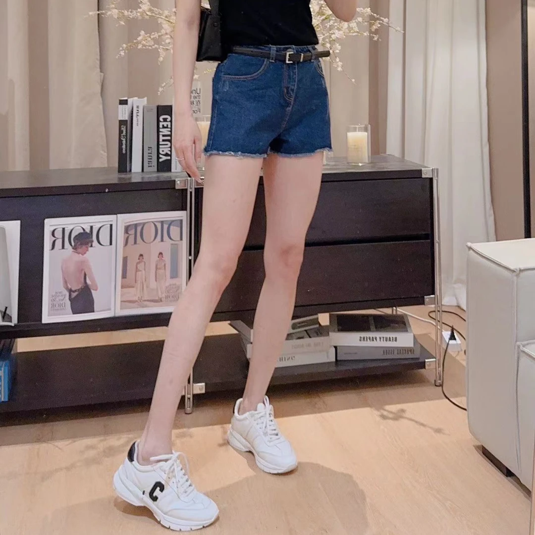 LAU+【悦喜】长腿神器重工艺 水洗做旧 短裤 百搭 显瘦 牛仔