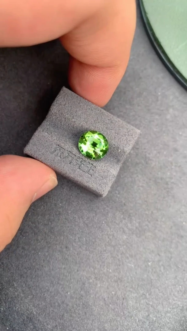 未镶嵌裸石碧玺3.2ct绿碧玺 定制 ac