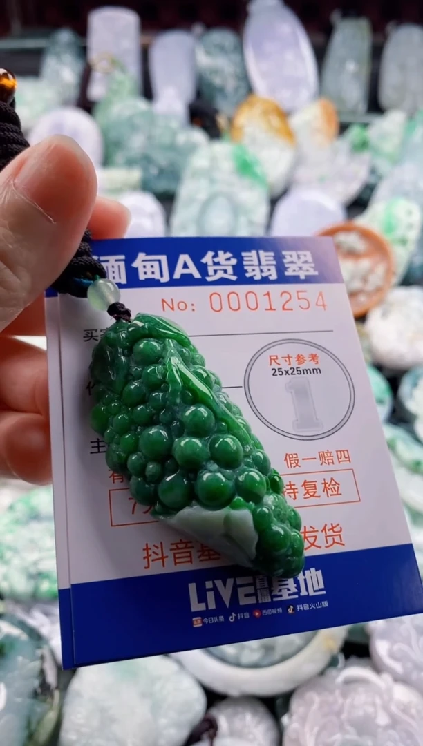 翡翠未镶嵌吊坠(不含链)1