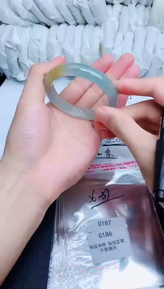 翡翠手镯未镶嵌G186所见即所得