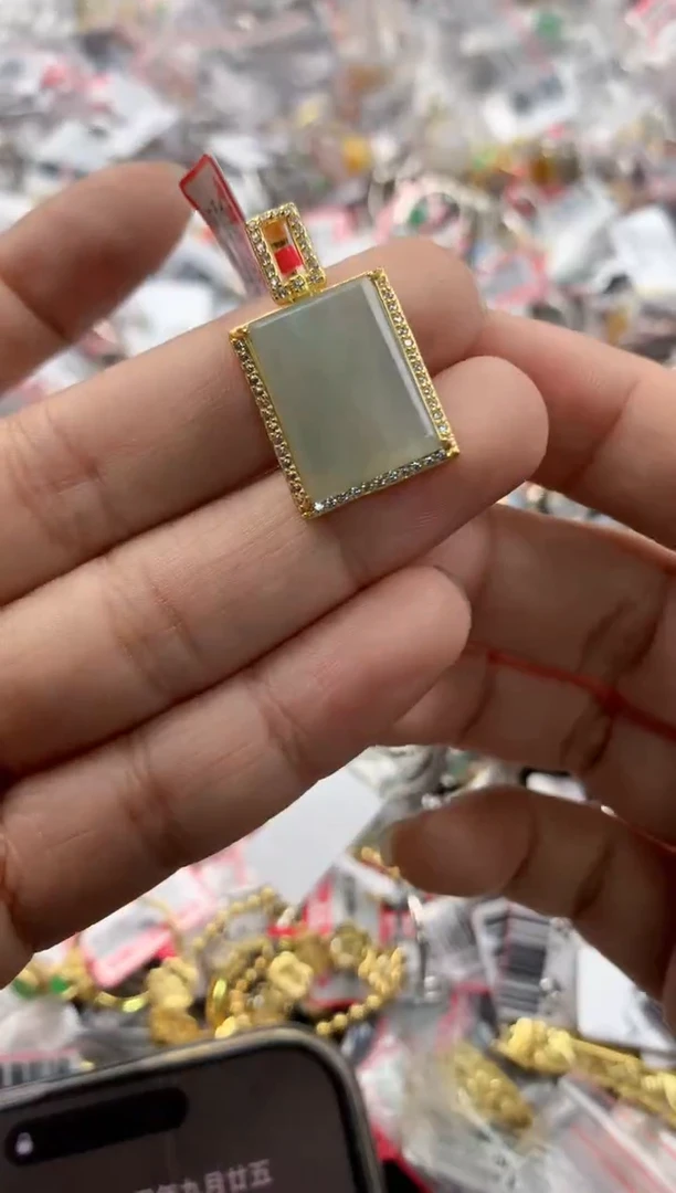 银S925镶嵌戒指翡翠10            4