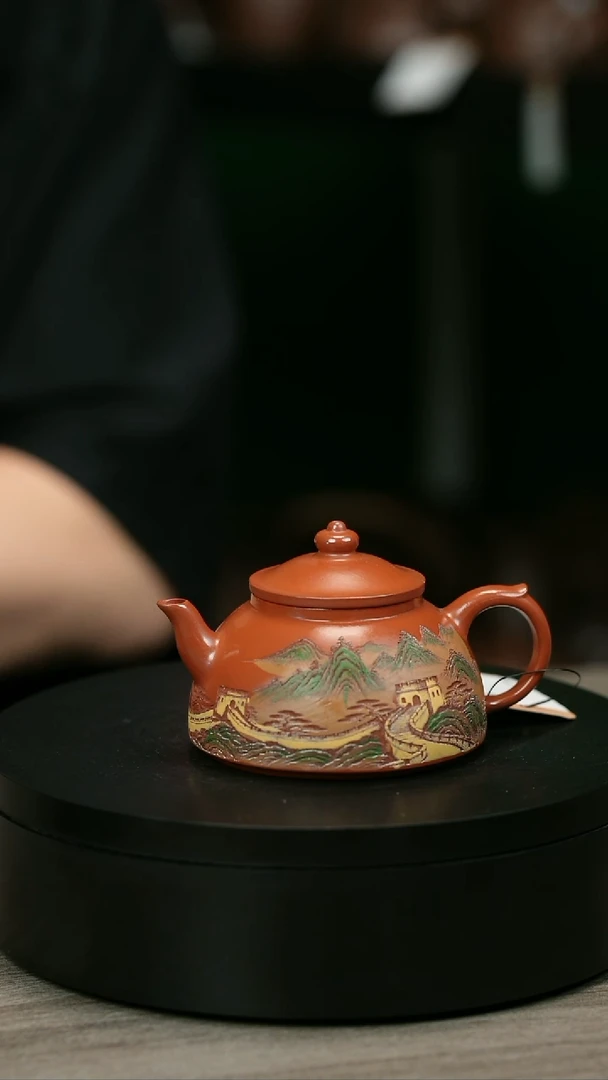 茶壶紫砂眺*H2239赵翠红长城笠帽