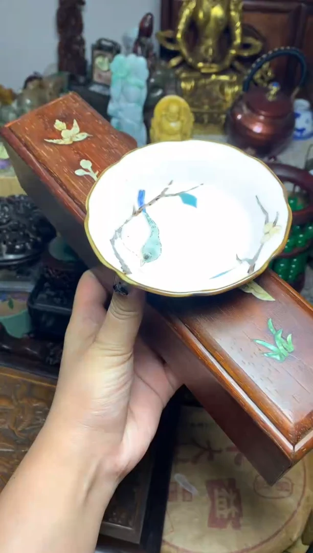 紫砂盖碗瓷器默认微瑕瓷器