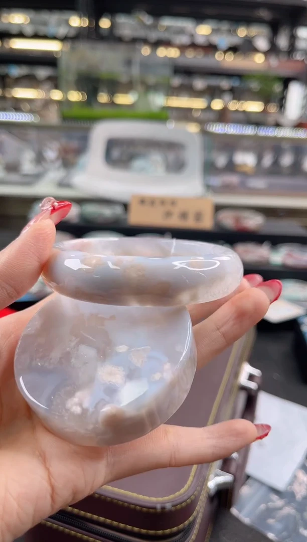 未镶嵌手镯石英质玉60圈口（赠品镯心）6430208