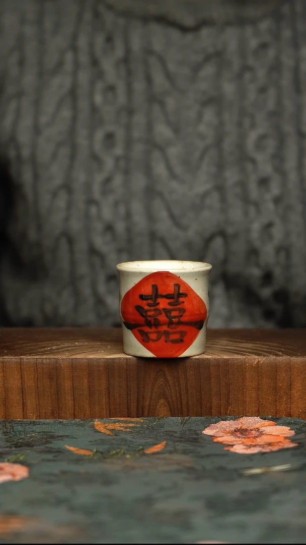杯釉下彩手工手绘同款陶器