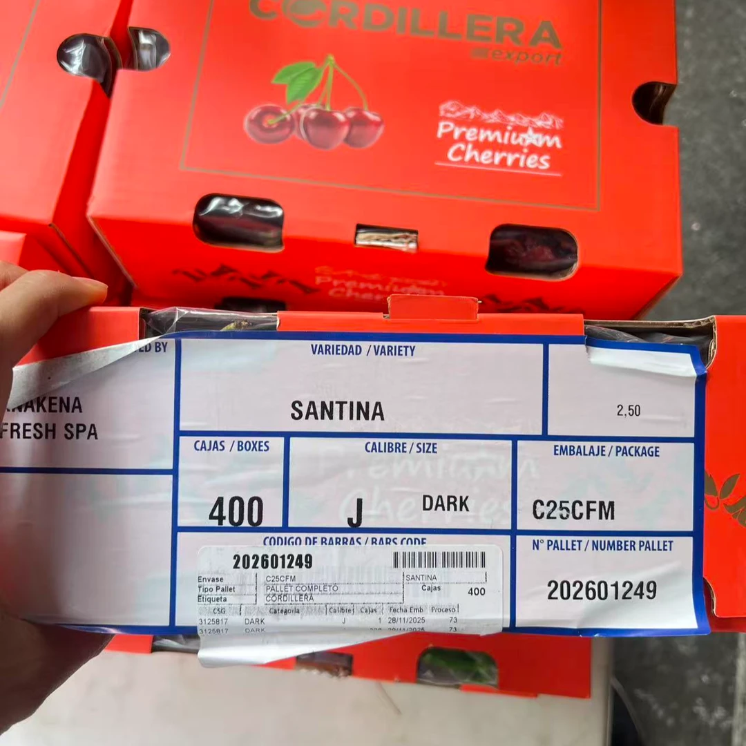 《同城配送》《车厘子季》4J车厘子5斤智利海运santina