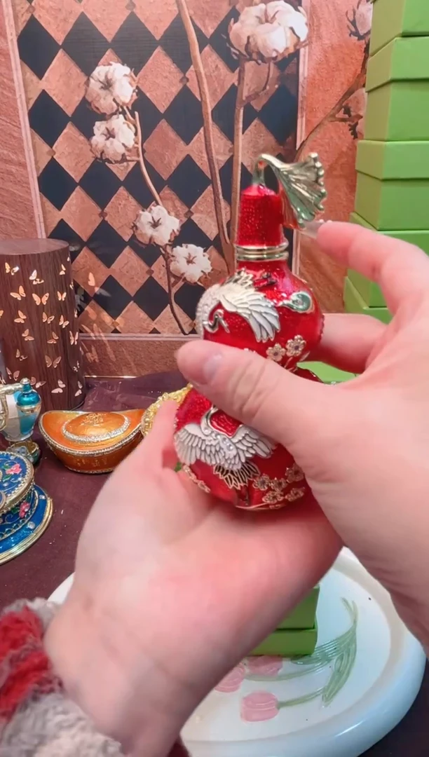 锌合金珐琅首饰盒默认微瑕拆盒不退～