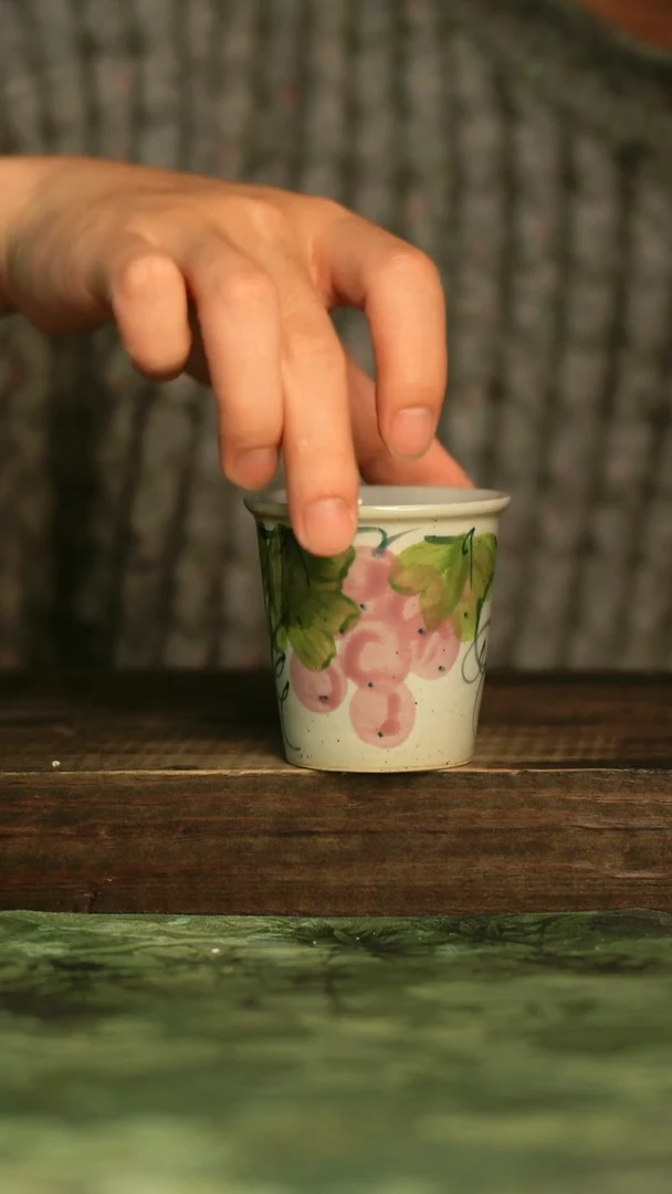 陶瓷青诗集手工手绘瓷器