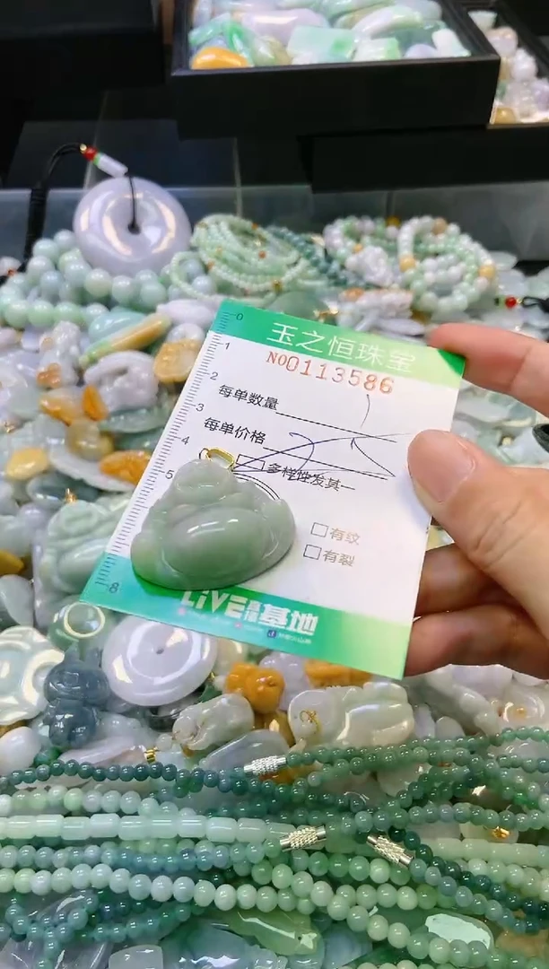 翡翠未镶嵌颈饰闪购0113586多样性发其一