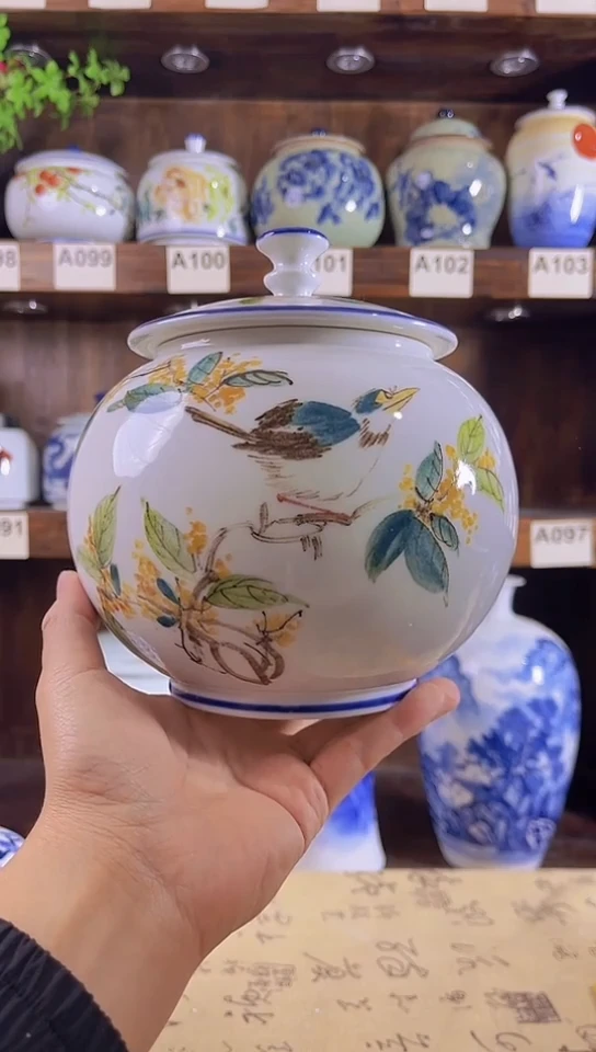 迎君陶瓷纯手工手绘55