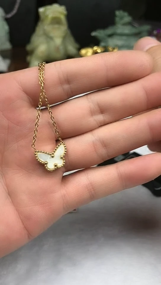钛钢天然锆石项链项链