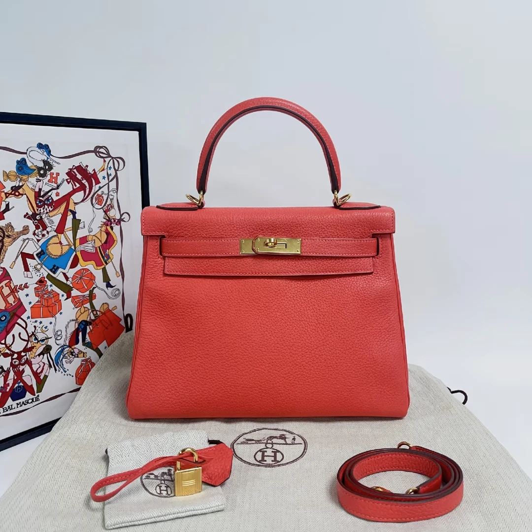 95新 Hermes/爱马仕 kelly28单肩包/斋普尔框R刻/251113YHPYHP05
