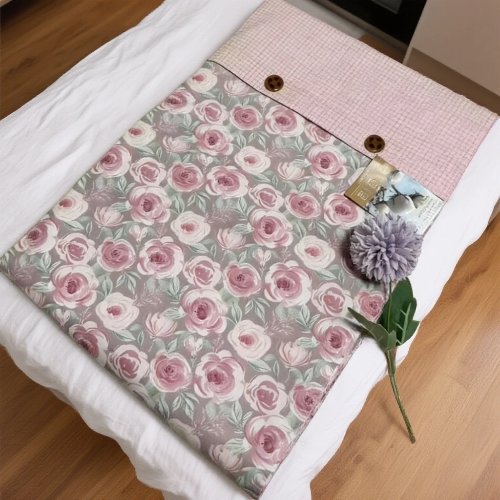 【1.墨尔本玫瑰】精品100%全棉被套单人双人
