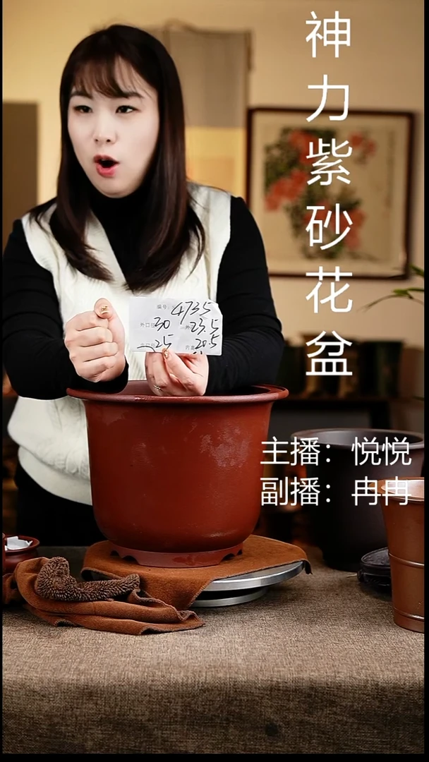 紫砂花盆花卉工艺4735