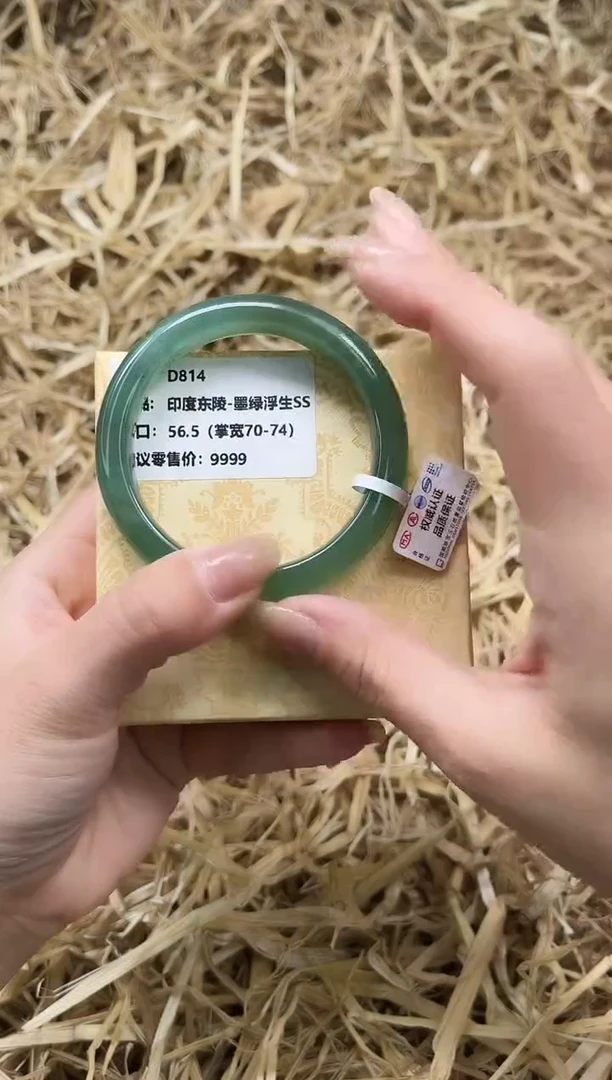 未镶嵌手镯石英质玉D814-56.5