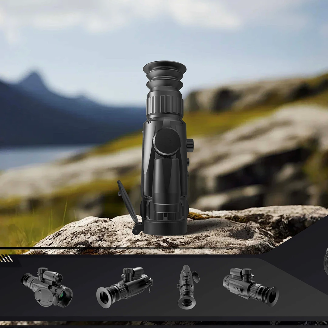 雄鹰户外短款高清红外热成像测距瞄准器