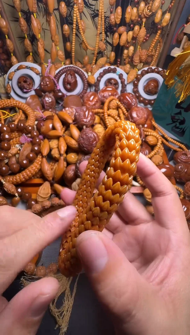 手串橄榄核猴头莲花