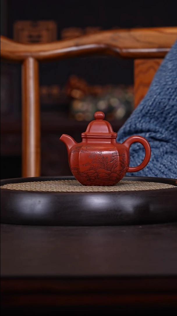 【闪购商品】紫砂茶壶杨志琴26-50-朱泥掇只280cc