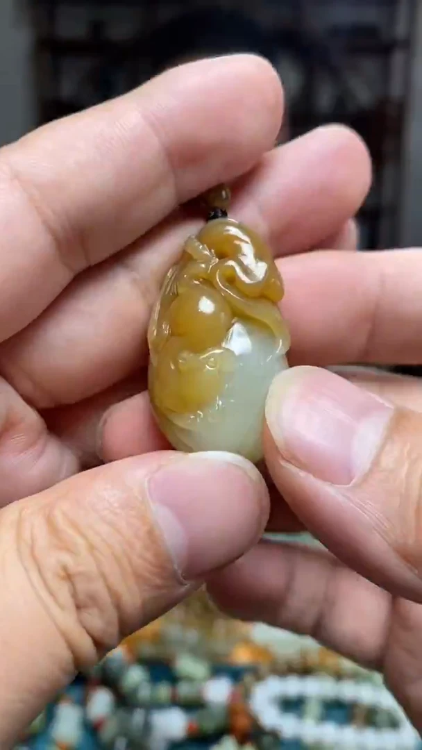 和田玉未镶嵌颈饰74