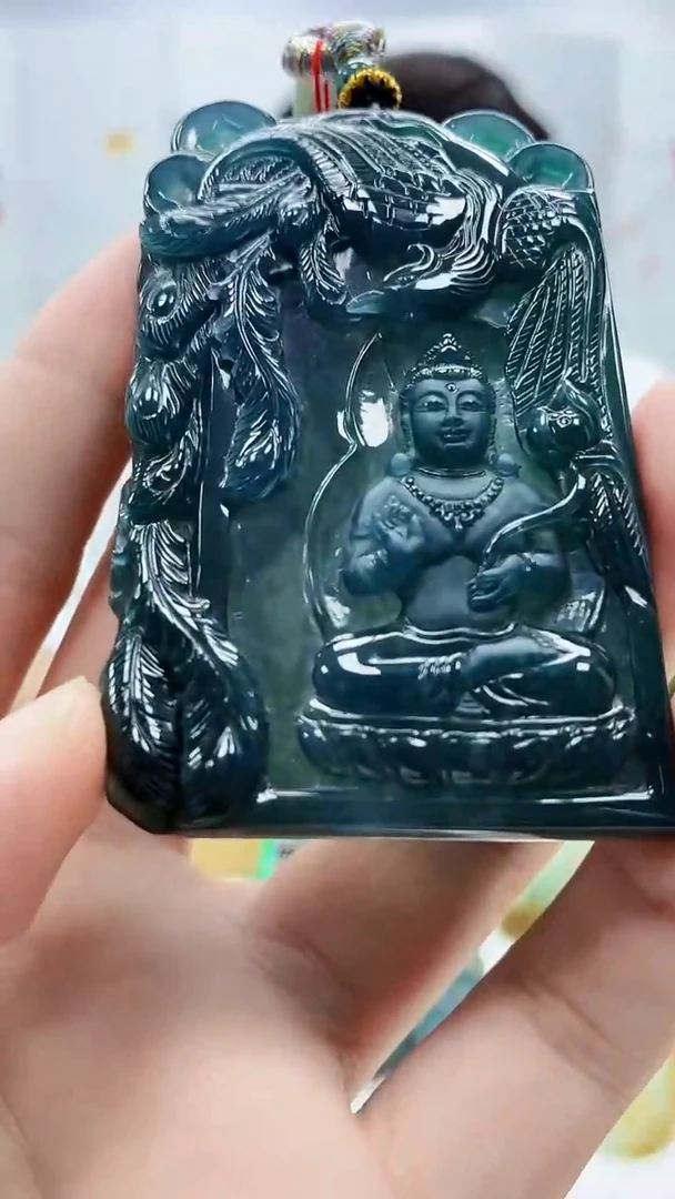 未镶嵌定制翡翠5060bb-毛货挂件78