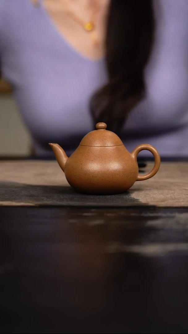 茶壶紫砂老段梨形