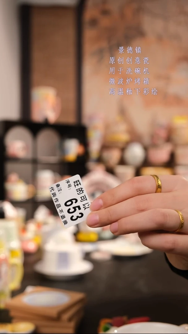 摆件陶宝**?旺的可以陶瓷手工手绘设计师款