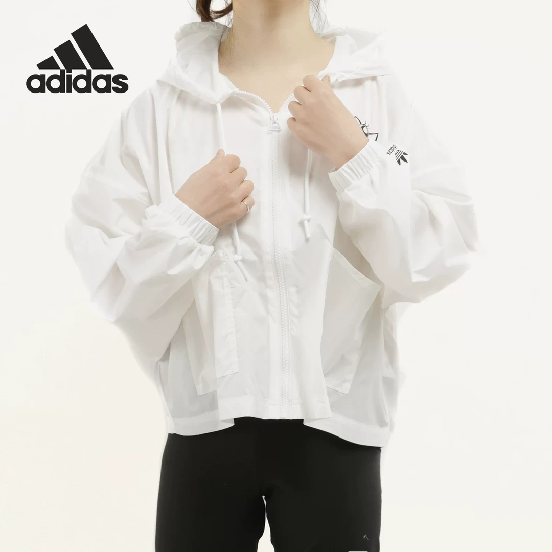 Adidas/阿迪达斯正品三叶草 Graphic WindBr 女子运动外套GK4980