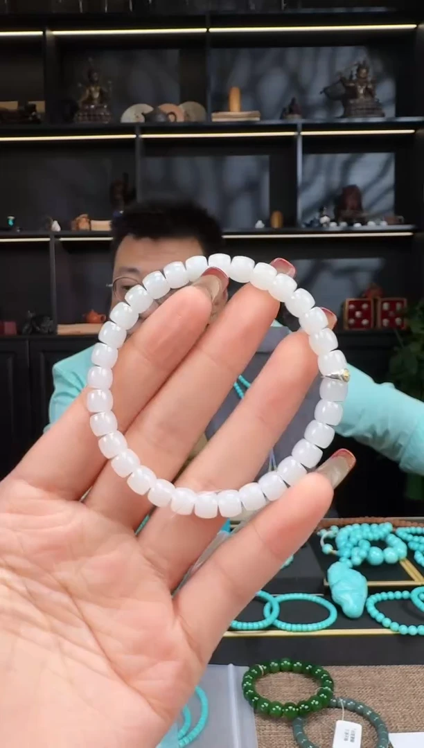 【闪购商品】和田玉1未镶嵌7mm于田极致手串
