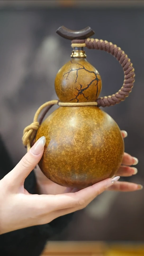 【闪购商品】XM130大漆酒葫芦不包手串及旋转底座