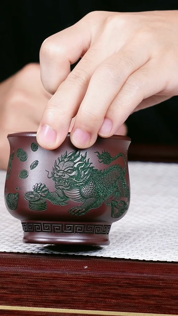茶杯紫砂宜兴原矿紫砂 精品主人杯