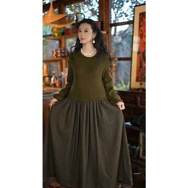 【新款上新】游尘衣物/杏喜连衣裙