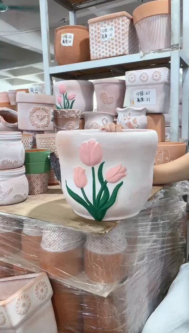 复古粉花郁金香口25-22